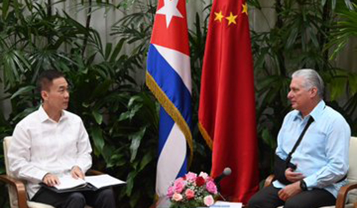 Presidente Díaz-Canel recibió a nuevo embajador de China en Cuba