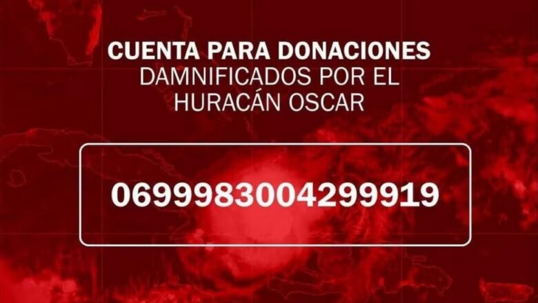 Ejecutan en Cabaiguán donativos monetarios para damnificados por el huracán Oscar (+Audio)