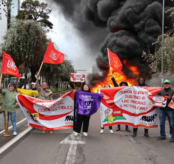 Nueva jornada de movilizaciones contra Noboa en Ecuador