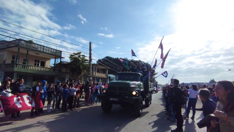 Reeditaron en Cabaiguán paso de la Caravana de la Libertad (+ Audio y fotos)