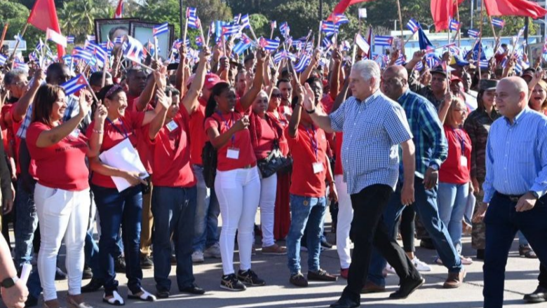 Presidió Díaz-Canel Tribuna Antimperialista en Guantánamo